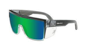 BUZZ Bomb Safety - Polarized Green Mirror Crystal