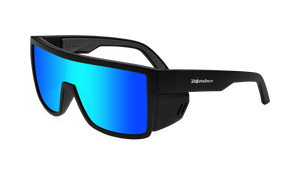 BUZZ Bomb Safety - Polarized Ice Blue Mirror Black