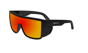 BUZZ Bomb Safety - Polarized Fire Red Mirror