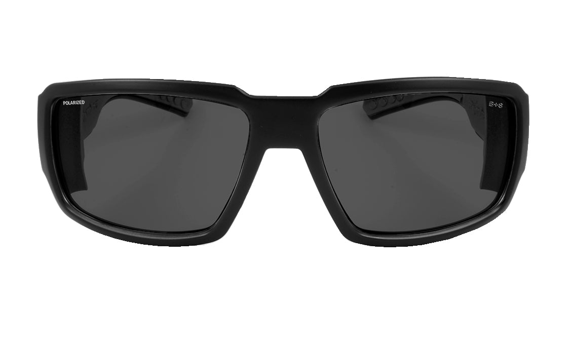 Bomber Sunglasses Boogie Bomb Matte Black FRM / Smoke Polarized Lens