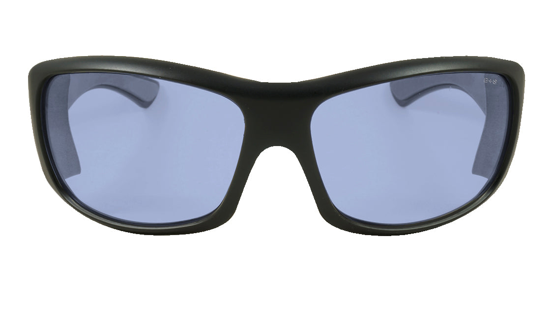 Light Blue Lens Safety Glasses with Black Frames