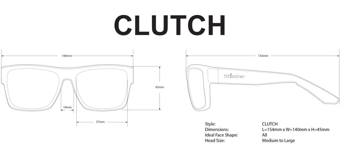 CLUTCH Safety - Polarized Revo Pink Mirror Crystal