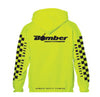 HOODED SWEATSHIRT SAFETY YELLOW CHECKER