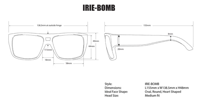 IRIE - Polarized Pink Mirror White