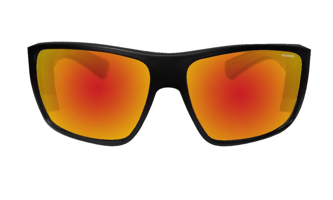 Sunglasses Lenses with Red Mirror Rasta Polarized
